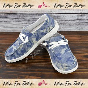 🌹 Very G Gypsy Jazz Blue Sana Fashion Sneakers